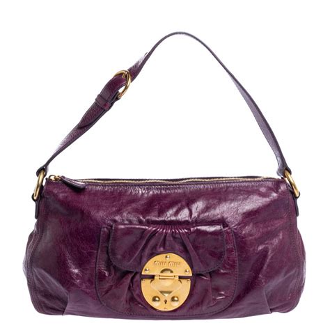 Shop Purple Miu Miu Online 